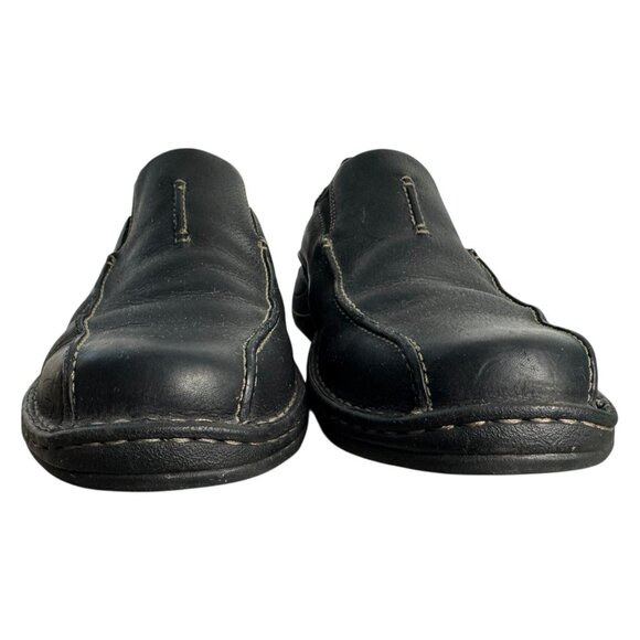 CLARKS Black Leather Slip-On Loafer 36595 Comfort Casual Dress Mens Sz 10.5M - Picture 8 of 12